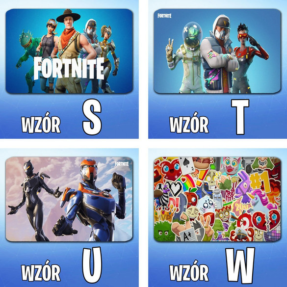 Podkładka pod mysz FORTNITE 60x40cm wzory + imię