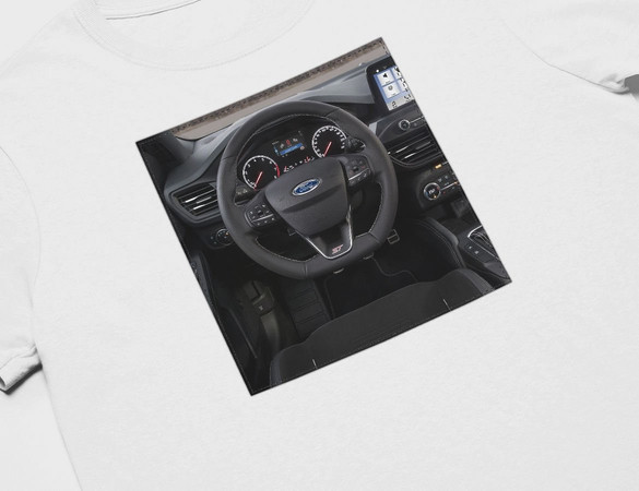 Koszulka z naszywką Ford kierownica