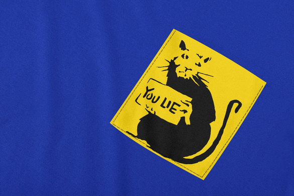 Koszulka z kieszonką BANKSY RAT