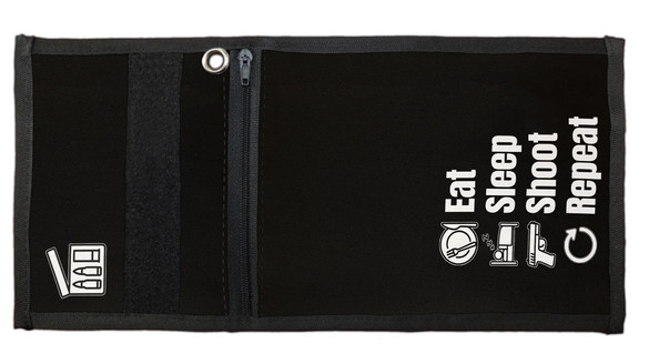 Portfel dla strzelca Eat Sleep Shoot Repeat Repeat