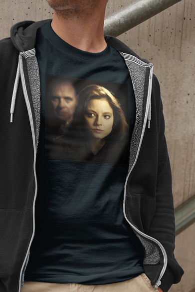 Koszulka z naszywką Milczenie owiec 01