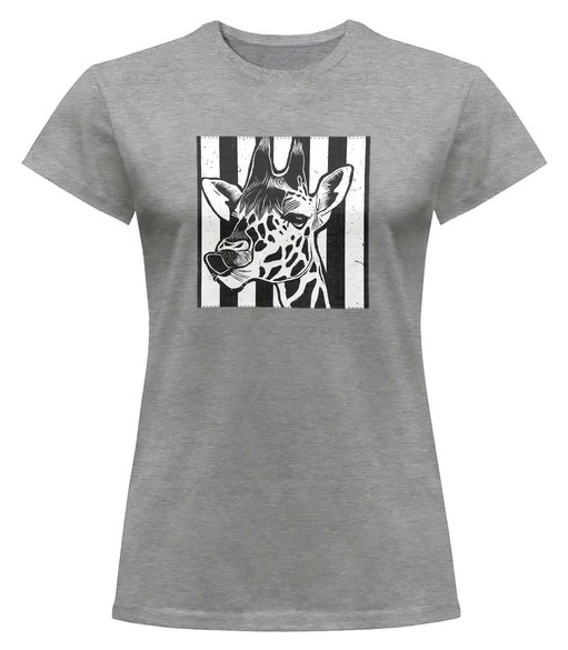 Bluzka damska z naszywką Giraffe/ żyrafa