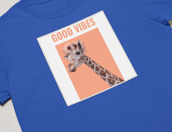 Koszulka z naszywką Good vibes