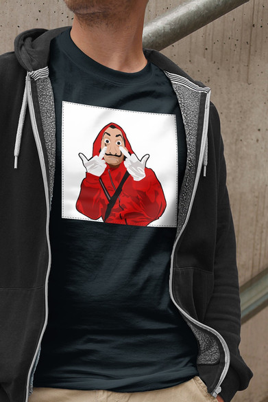 Koszulka z naszywką Dom z papieru 03