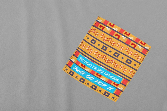 Koszulka z kieszonką JUST GO FOR IT. 02