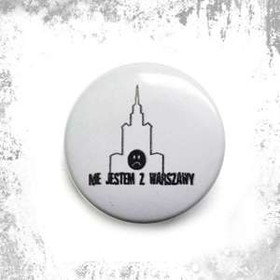 Przypinka NIE JESTEM Z WARSZAWY
