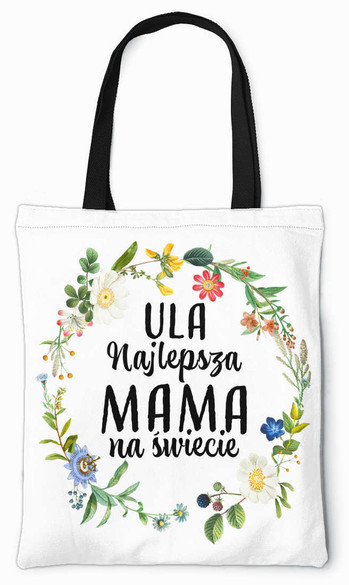Torba na ramię NAJLEPSZA MAMA NA ŚWIECIA + IMIĘ 2