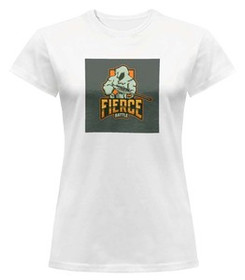 Bluzka damska z naszywką FIERCE BATTLE
