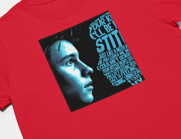 Koszulka z naszywką Shawn Mendes 02