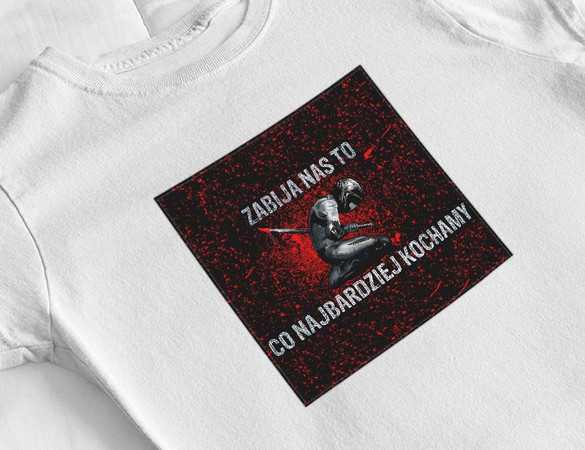 Bluzka damska z naszywką Lubię zapierd..lać 03