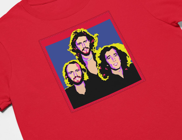 Koszulka z naszywką  Bee Gees  02