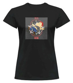 Bluzka damska z naszywką Take me satan