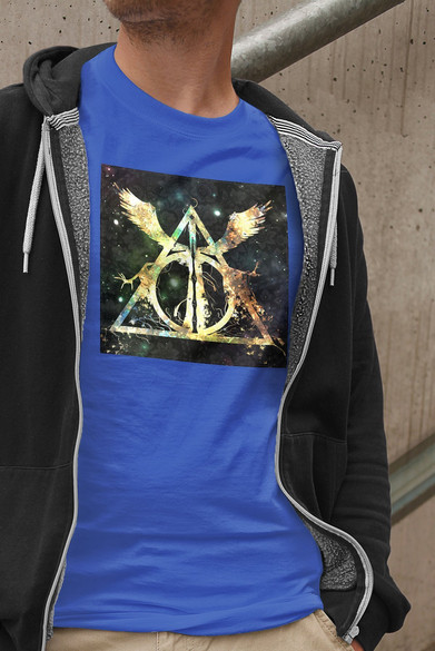 Koszulka z naszywką Harry Potter insygnia