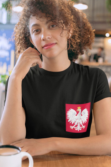 Koszulka z kieszonką GODŁO POLSKI ORZEŁ