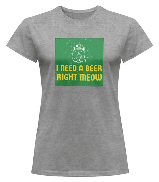 Bluzka damska z naszywką I NEED A BEER...