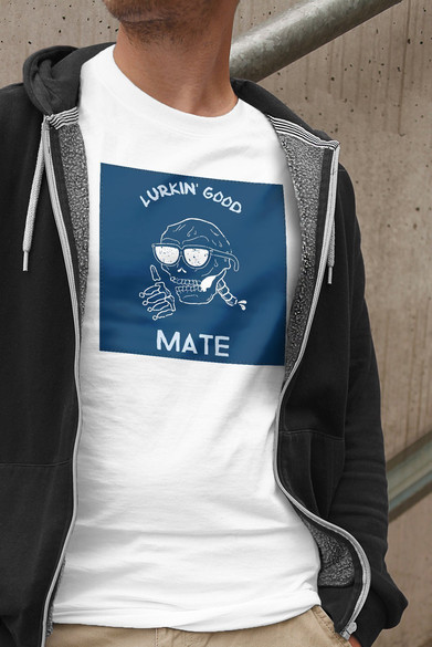 Koszulka z naszywką Lurkin' good mate