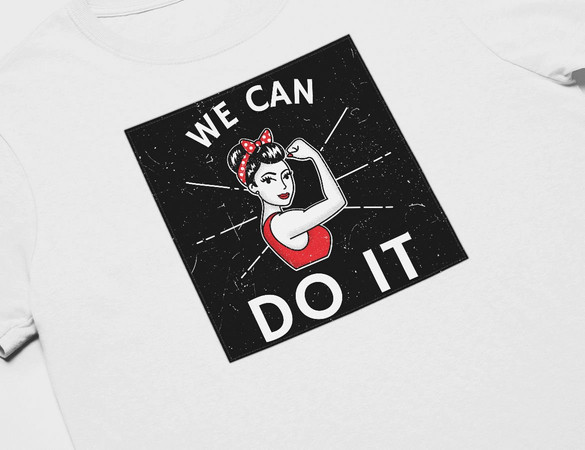 Koszulka z naszywką We Can Do It