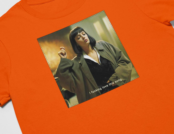 Koszulka z naszywką Uma Thurman Song