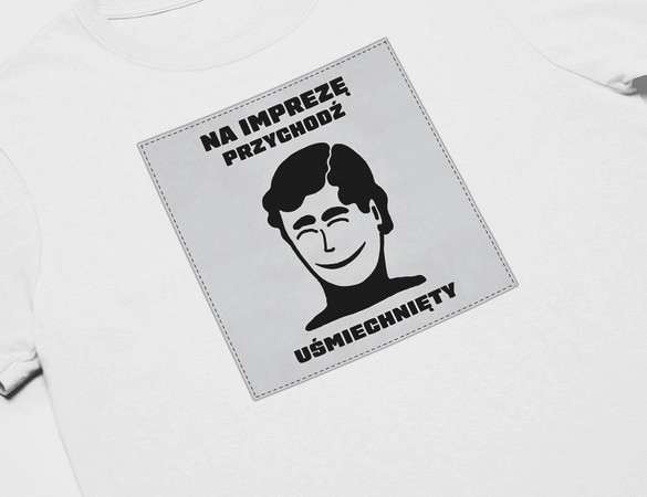 Koszulka z naszywką PRL- Impreza