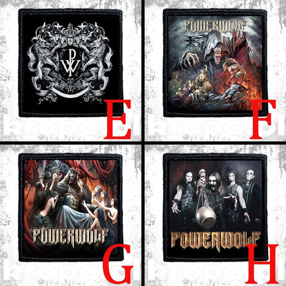 Naszywka POWERWOLF 10 X 10 cm Dużo Wzorów!