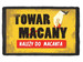 Naszywka TOWAR MACANY NALEŻY DO MACANTA