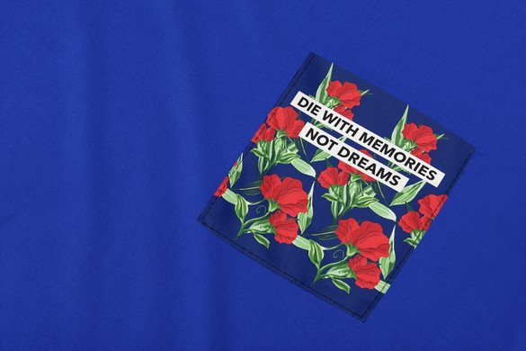 Koszulka z kieszonką DIE WITH MEMORIES