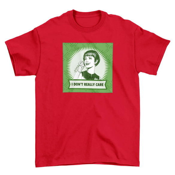 Koszulka z naszywką I don't really care