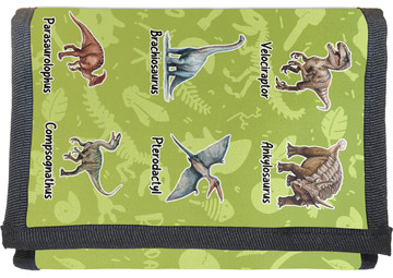 Portfel Dinozaury różne - z imieniem dziecka
