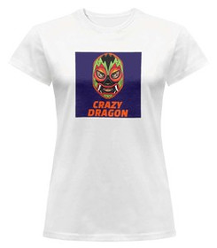 Bluzka damska z naszywką Crazy Dragon