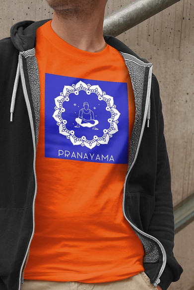 Koszulka z naszywką Pranayama