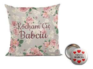 Poduszka na Dzień Babci. Magnes i Imię GRATIS!