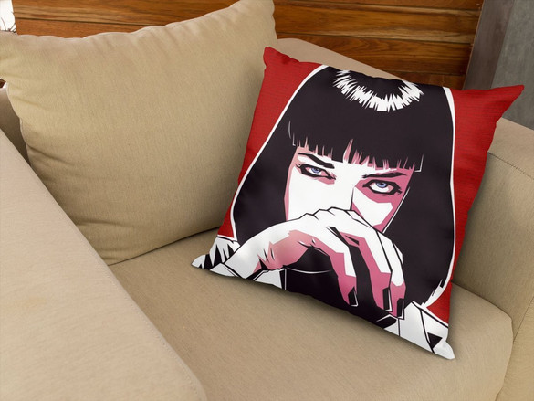 Poduszka Uma Thurman Ilustracja