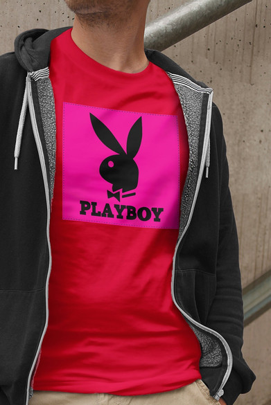 Koszulka z naszywką PLAYBOY logo