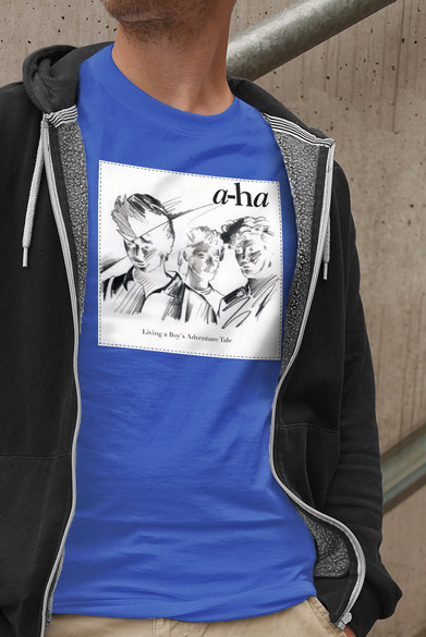 Koszulka z naszywką  A-HA  Living..