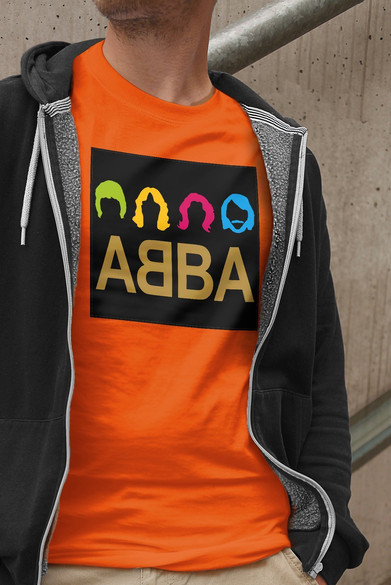 Koszulka z naszywką  ABBA logo