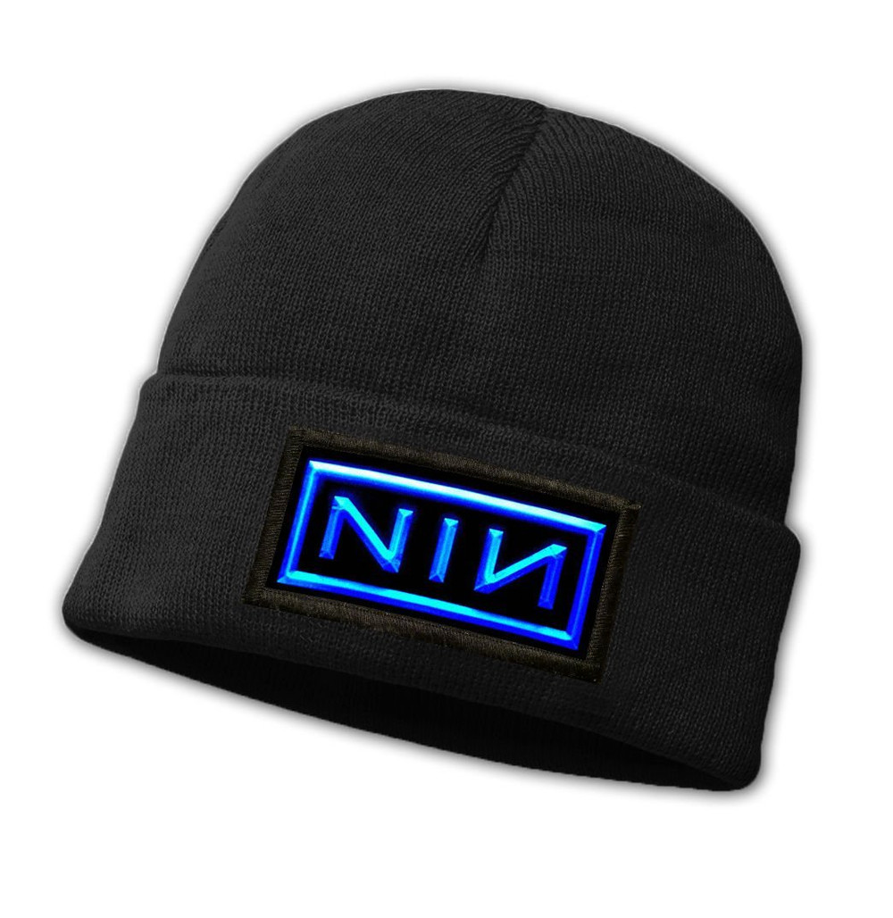 Czapka zimowa z naszywką NINE INCH NAILS