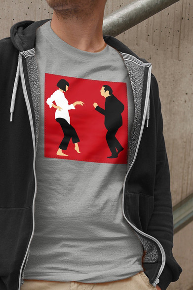 Koszulka z naszywką Pulp Fiction Dance