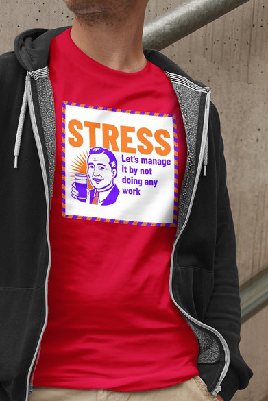 Koszulka z naszywką STRESS