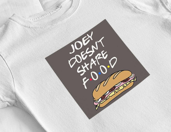 Bluzka damska z naszywką Friends food