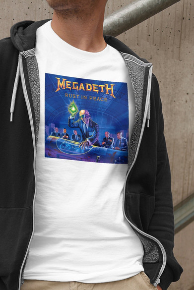 Koszulka z naszywką Megadeth Rust in...
