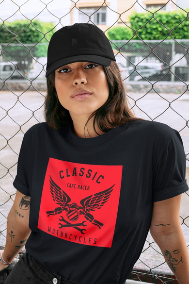 Koszulka z naszywką Cafe racer