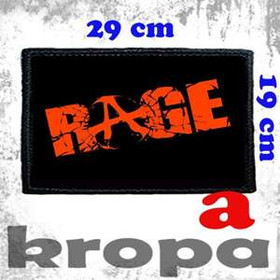 Naszywka duża na ubranie RAGE