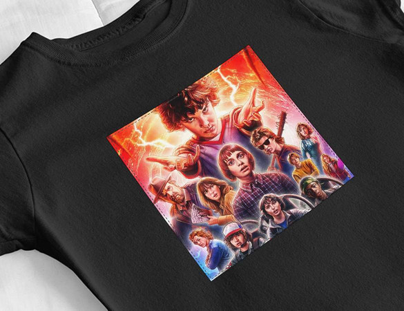 Bluzka damska z naszywką Stranger Things squad 2