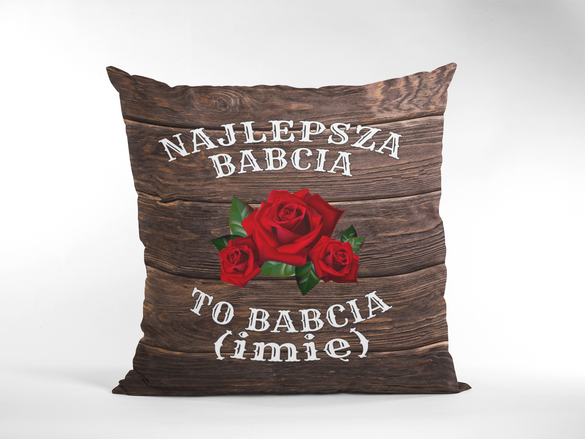 Poduszka na Dzień Babci. Magnes i Imię GRATIS!