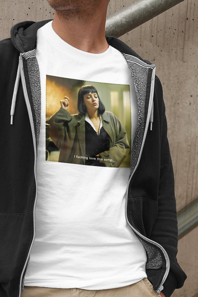 Koszulka z naszywką Uma Thurman Song