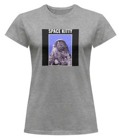 Bluzka damska z naszywką Space kitty