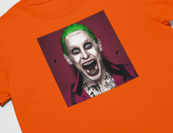 Koszulka z naszywką Joker Jared Leto Scream