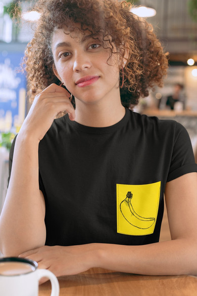 Koszulka z kieszonką BANAN BANANA