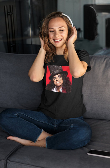 Bluzka damska z naszywką Alice Cooper