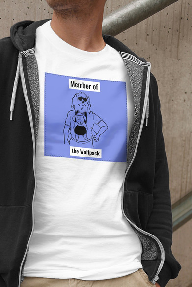 Koszulka z naszywką Member of the Wolfpack